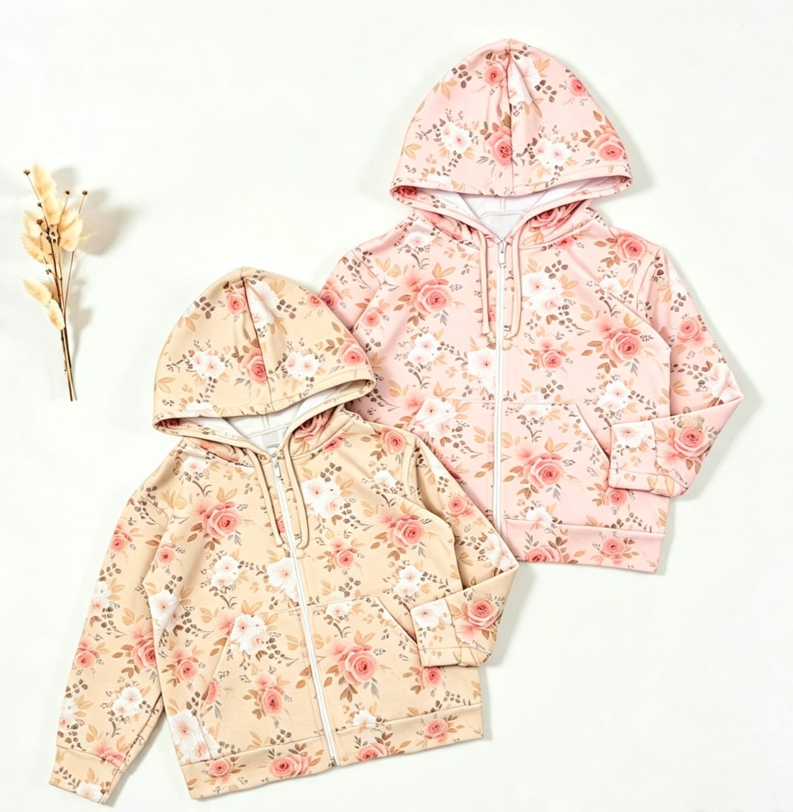 Campera Conejitos Flores Algodón con Lycra Premium Digitales - Imagen 3