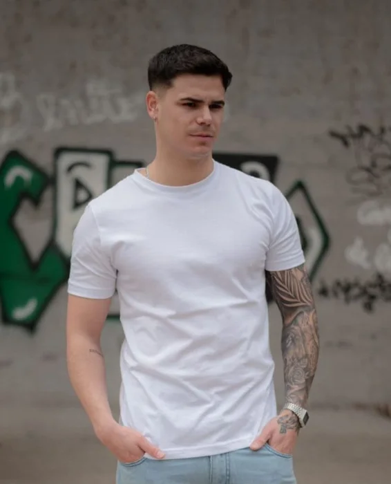 Remera Basica Lisa Blanca