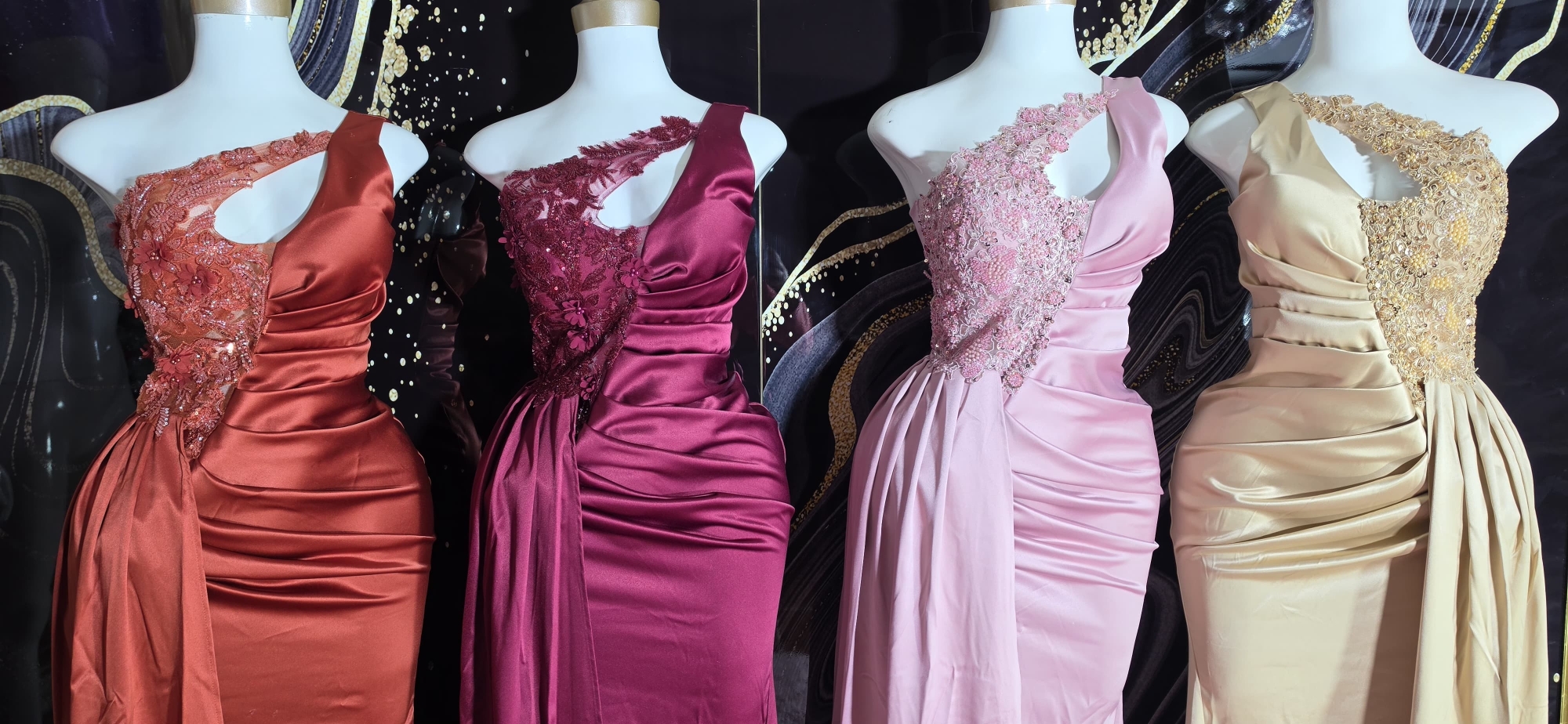 Vestido Mid de Saten - Imagen 3