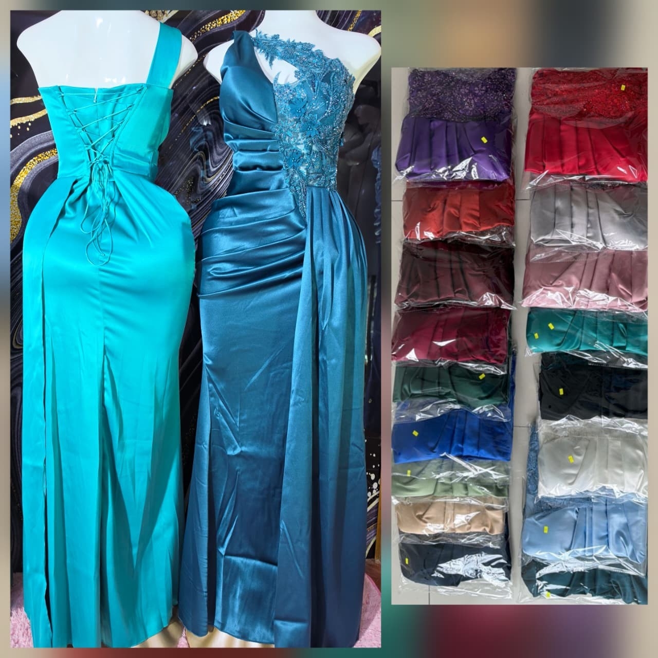 Vestido Mid de Saten - Imagen 5