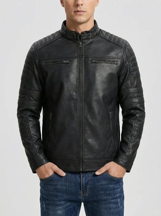 Campera de Cuero Hombre Yd