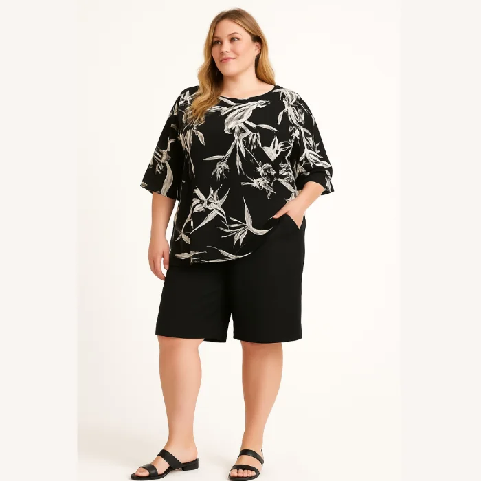 Bermuda Fibrana Poplin hasta Talle 16 Talles Especiales