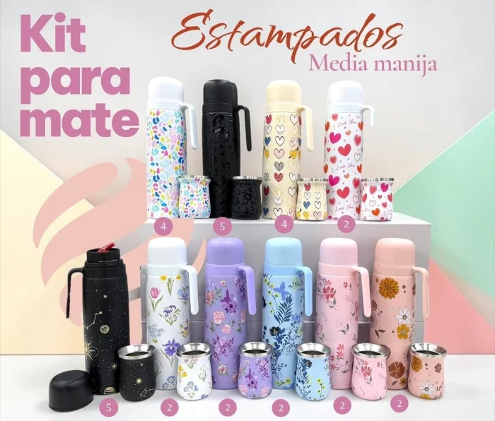 Termo con Mate Media Manija