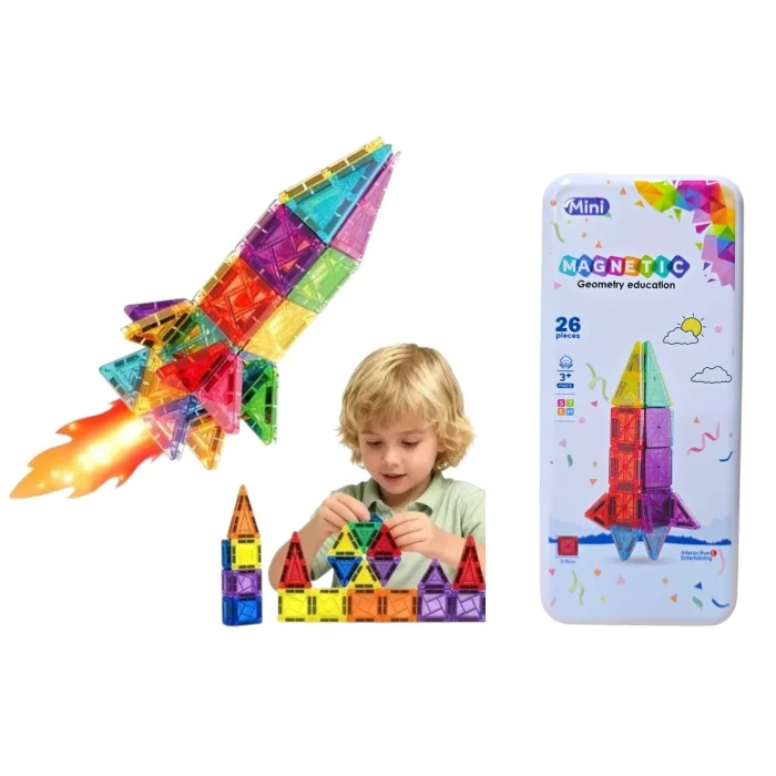 Mini Bloques Magneticos Nave Espacial 26pcs (tk0719)