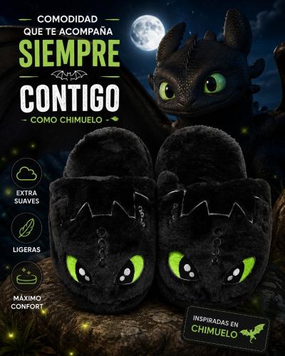 Pantuflon Chimuelo Piel de Conejo