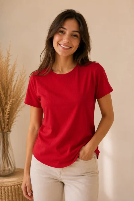 Remeras Bacicas. Tela Morley