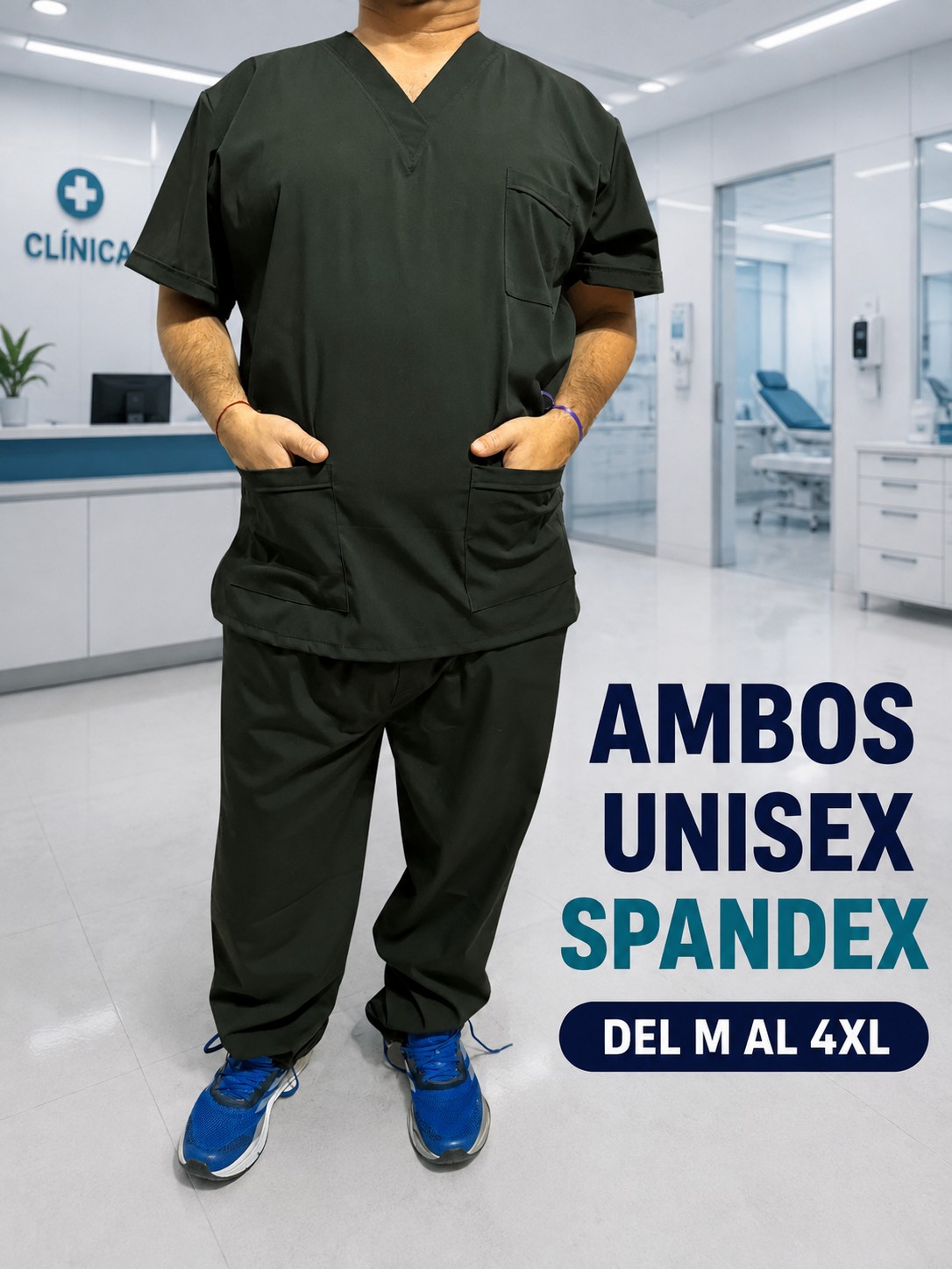 Ambos Medicos Unisex Spandex - Imagen 2