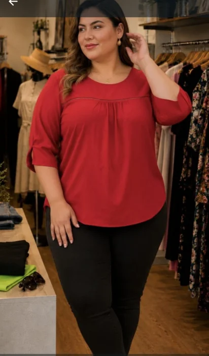 Camisola de Lino Spandes Talles Especiales por Pedido