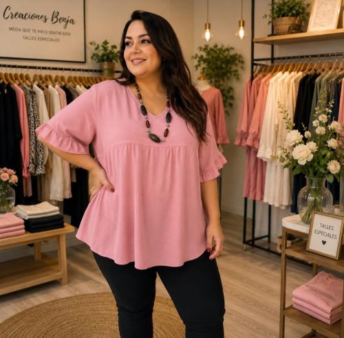 Camisola Lino Espandes Talles Grandes por Pedido