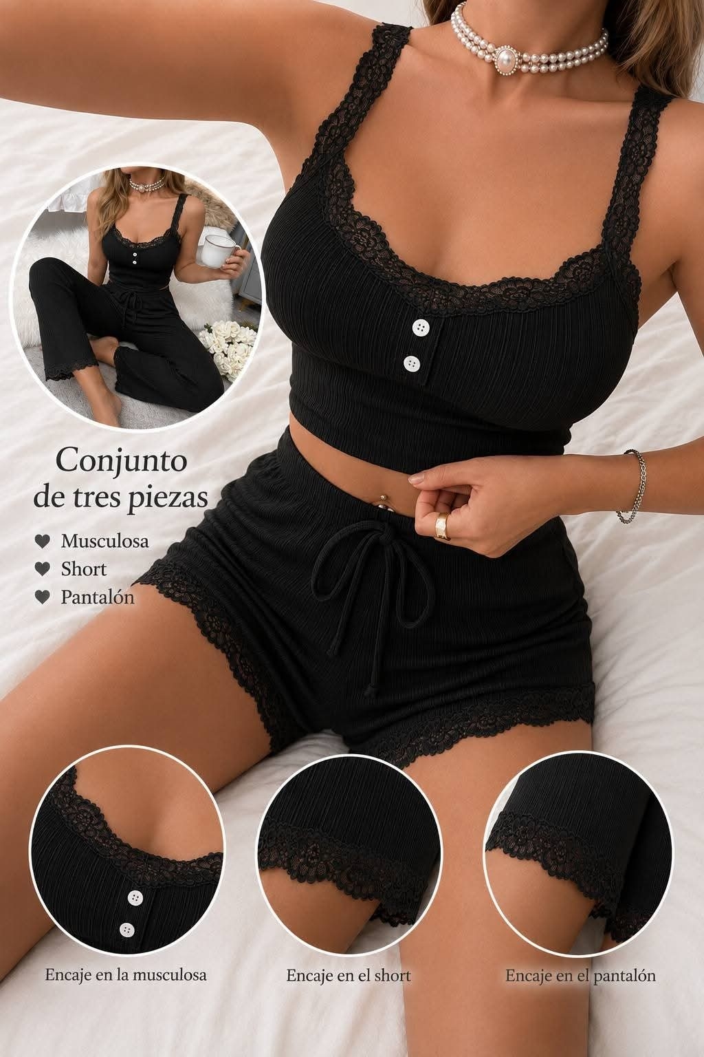 Conjunto de 3 Piezas Excelente Calidad - Imagen 3