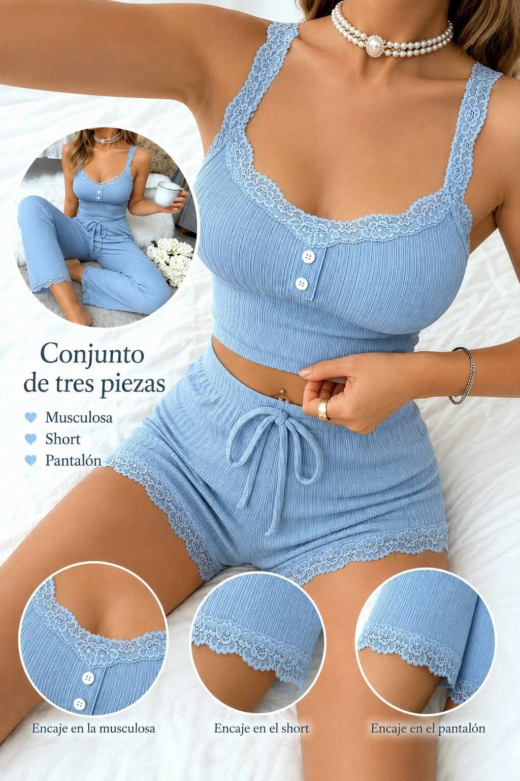 Conjunto de 3 Piezas Excelente Calidad - Imagen 4