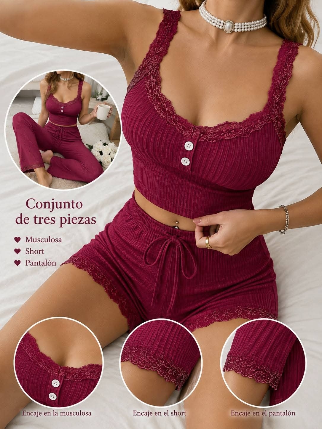 Conjunto de 3 Piezas Excelente Calidad - Imagen 5
