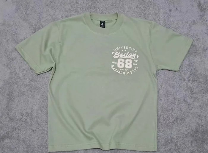 Remeras Manga Corta Over  Niños  ( Jersey Algodón Peinado)
