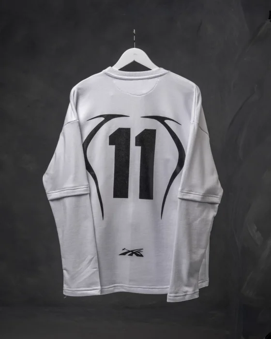 Remera Manga Larga Rustico Pesado Blanco
