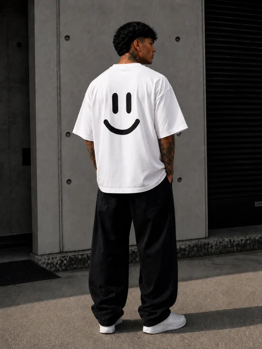 Remeras Oversize Happy | Algodon Premium