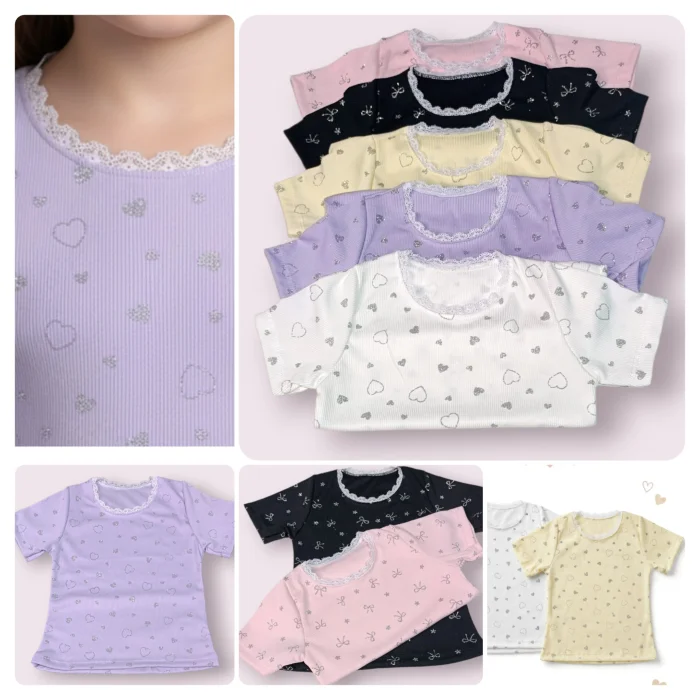 Remeras de Nena con Puntilla