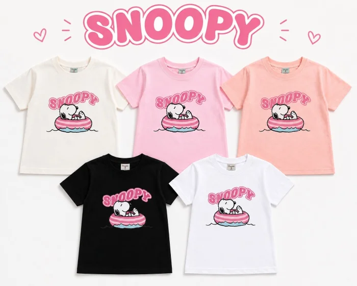 Remera Oversize Snoopy Verano