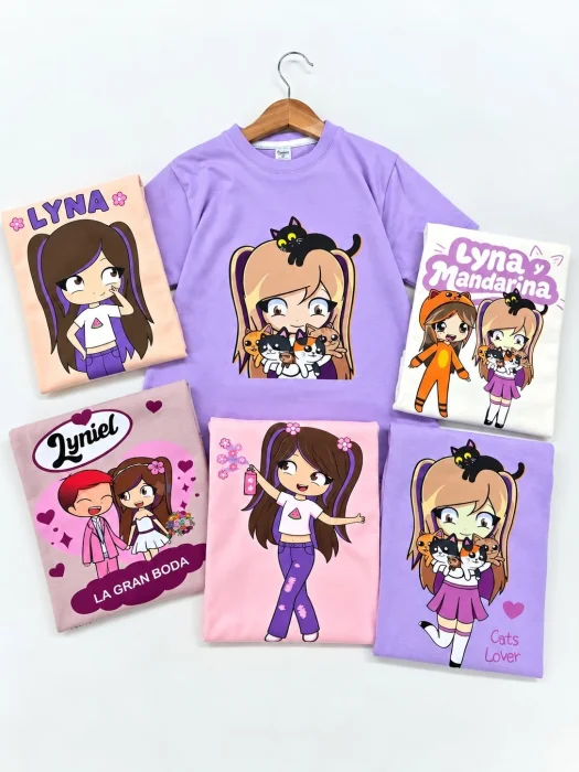 Remera Lyna y Mandarina