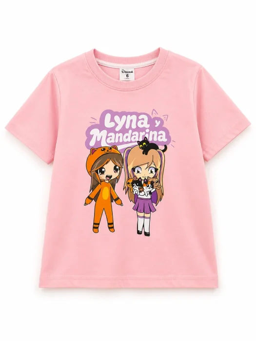 Remera Lyna y Mandarina