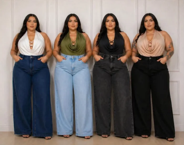Jeans Wide Led y Baggy Talle Especial