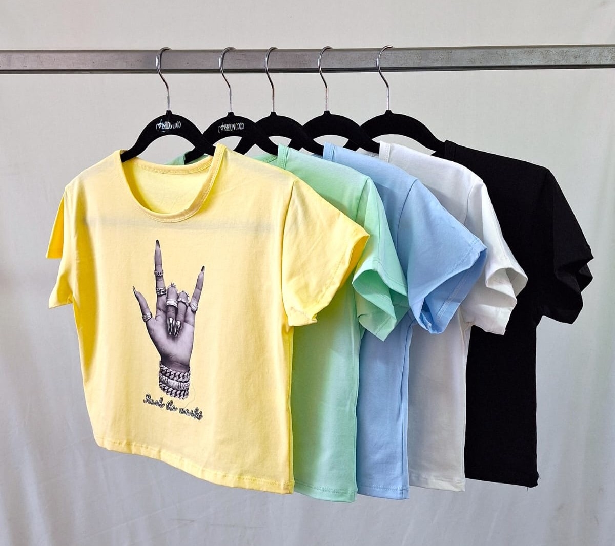 Remera Manito Rock Algodon con Lycra - Imagen 2