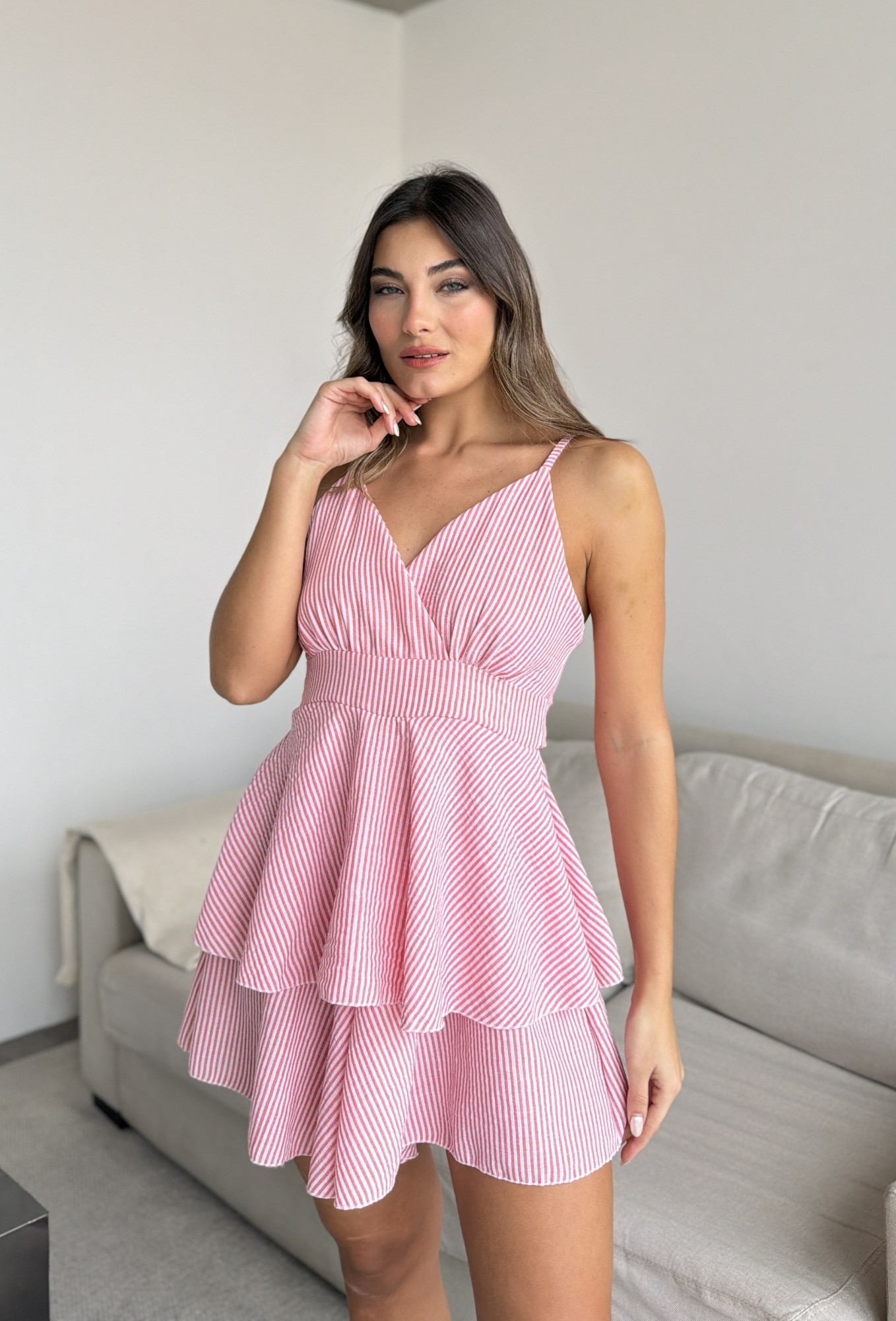 Vestido con Short Interno (lisa - Imagen 3