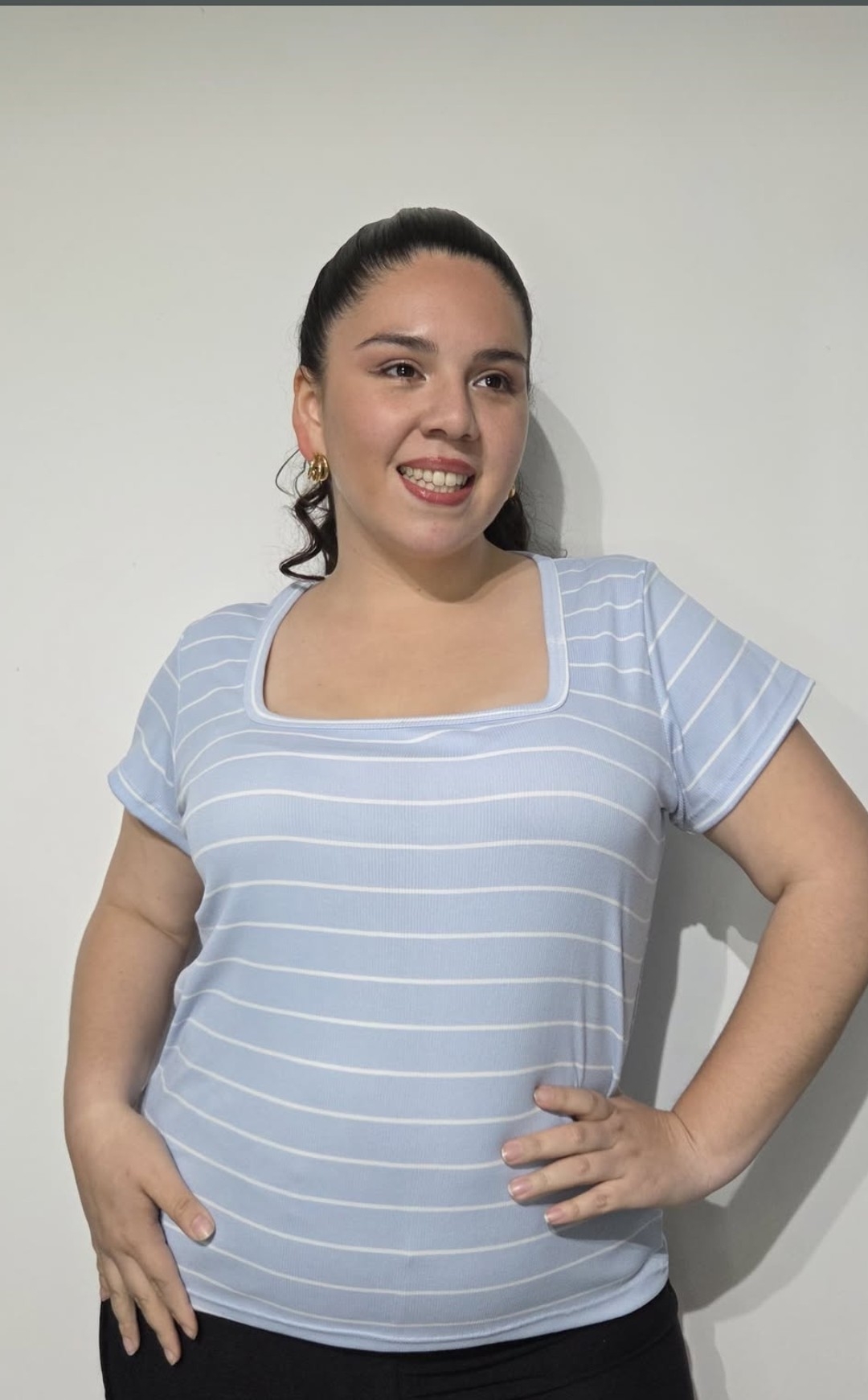 Remeras de Morley Viscosa Rayadas Talle Especial - Imagen 2