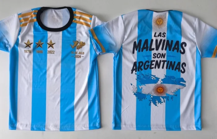 Camiseta Titular de Malvinas Set Sublimado