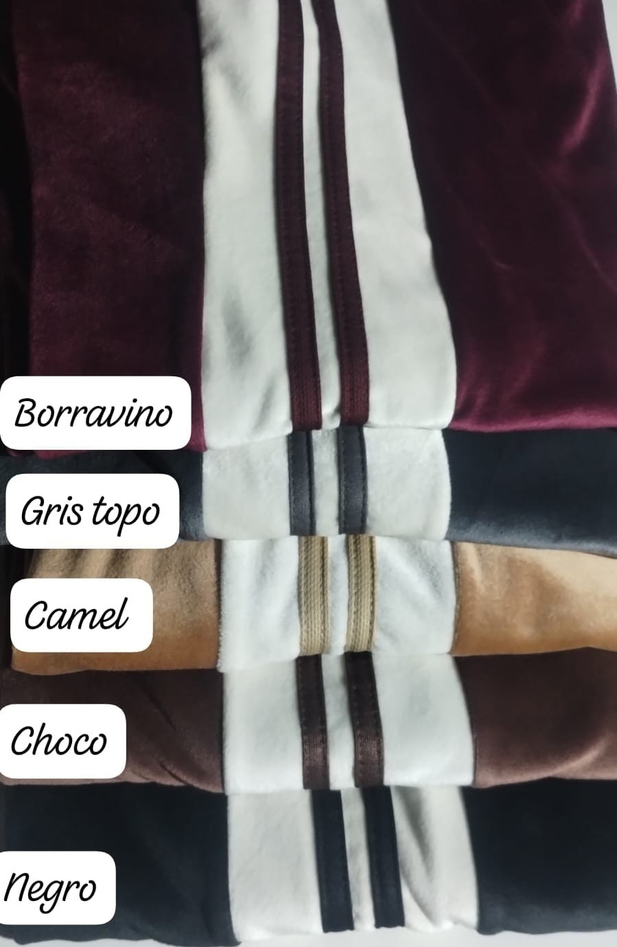Palazo con Franja y 2 Tiras de Plush Bifaz - Imagen 2