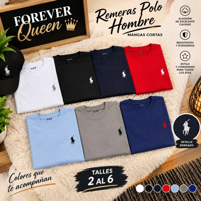 Remeras Mangas Cortas Polo Hombre