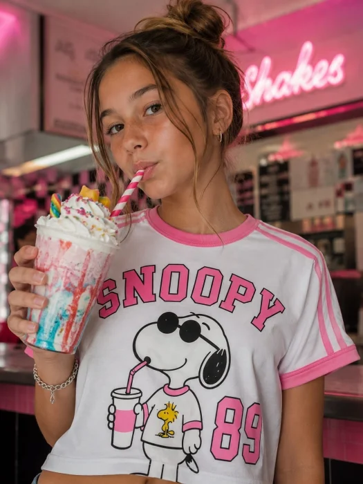 Reme #snoopy Blanca + Rip Rosa