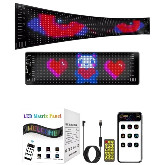 Cartel Led Flexible Programable Auto App 12*60cm (512826)