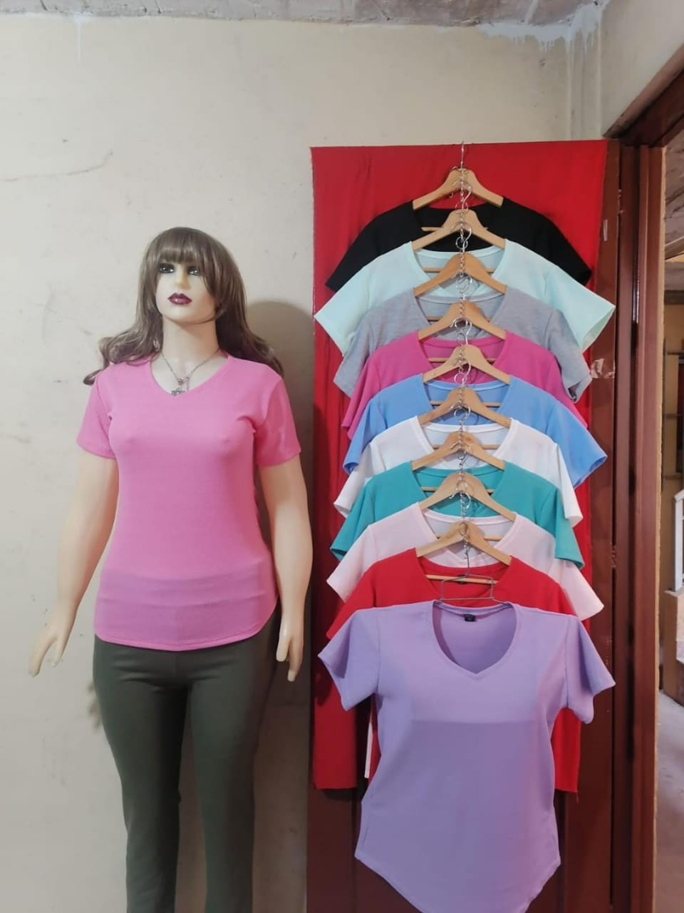Remeras de Wafle Cuello V - Imagen 2