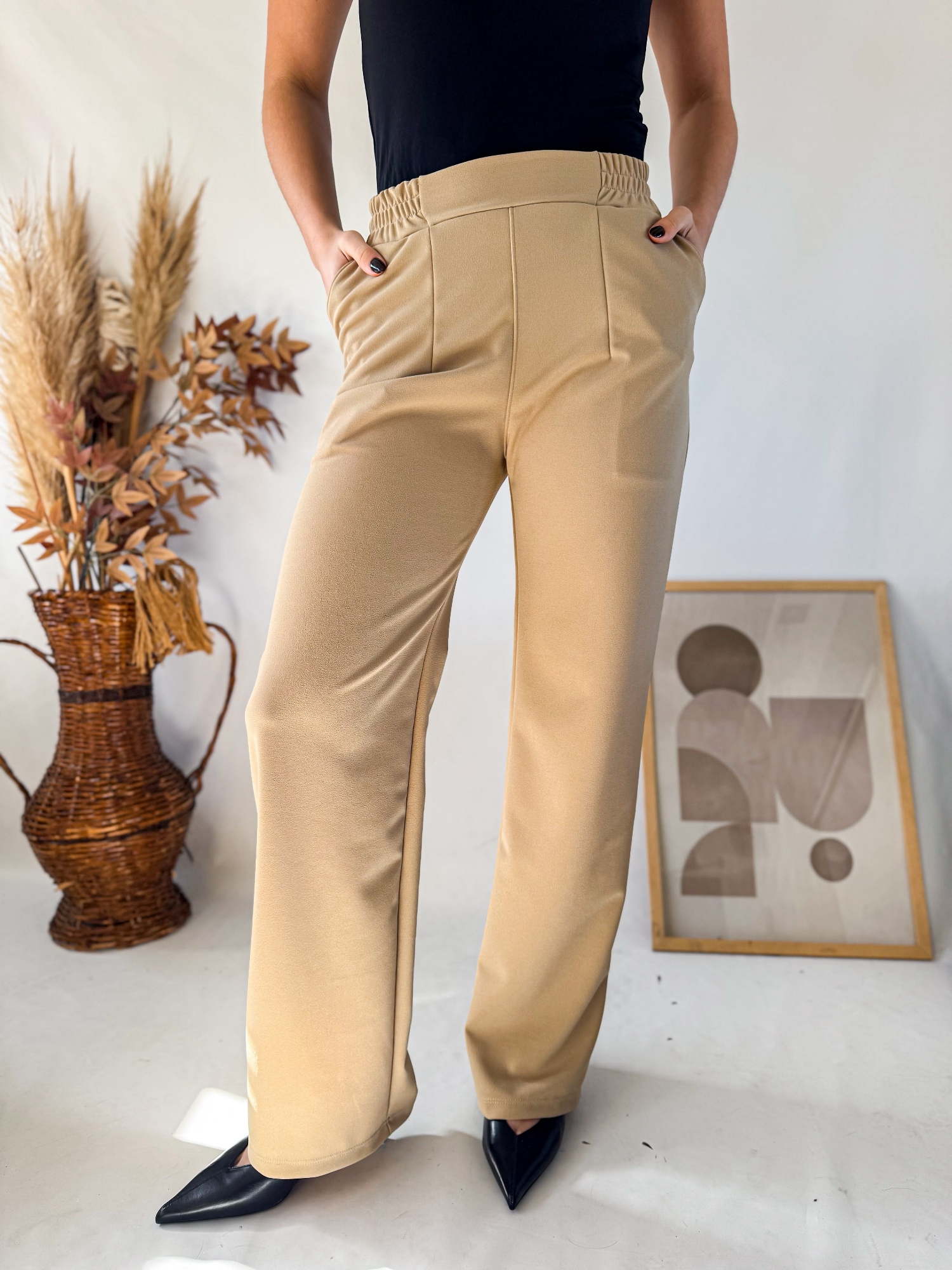 Pantalon Recto Crep Elastizado - Imagen 2