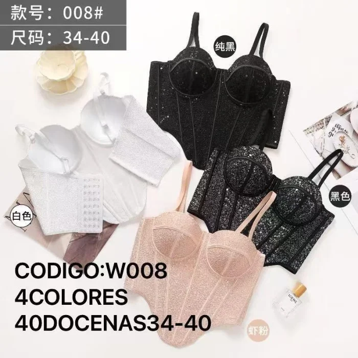 Corset Largo de Brillo Importado