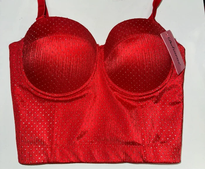 Corset con Stras y Mariposa 3d Importado