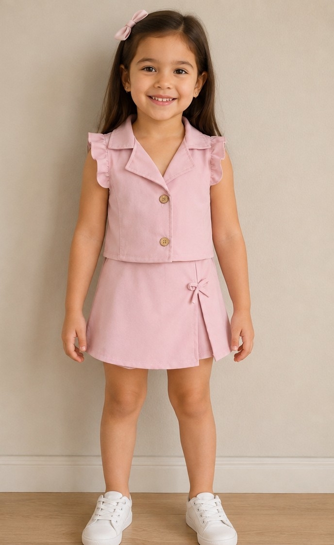 Conjunto Sastrero Chaleco y Short de Nena - Imagen 2