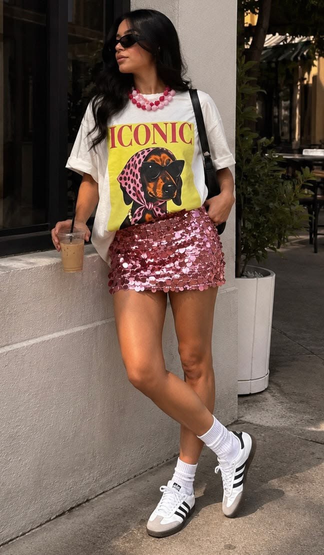 Pollera Lentejuelas Tendencia - Imagen 2
