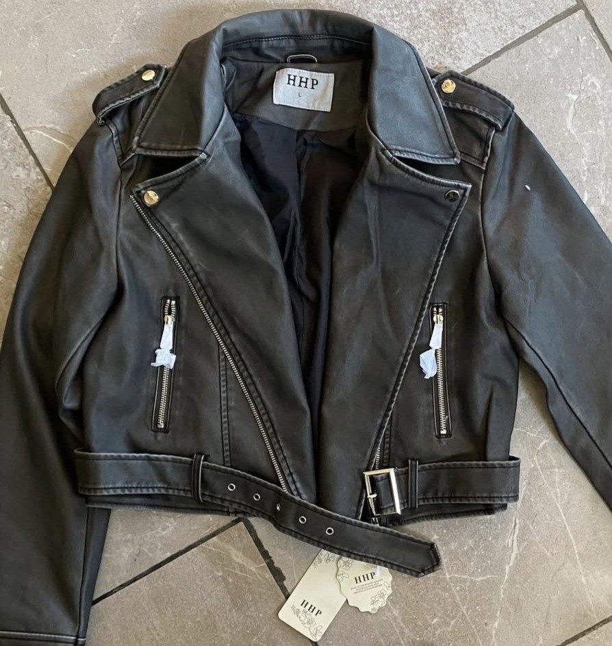Campera Cuero Gris - Imagen 2