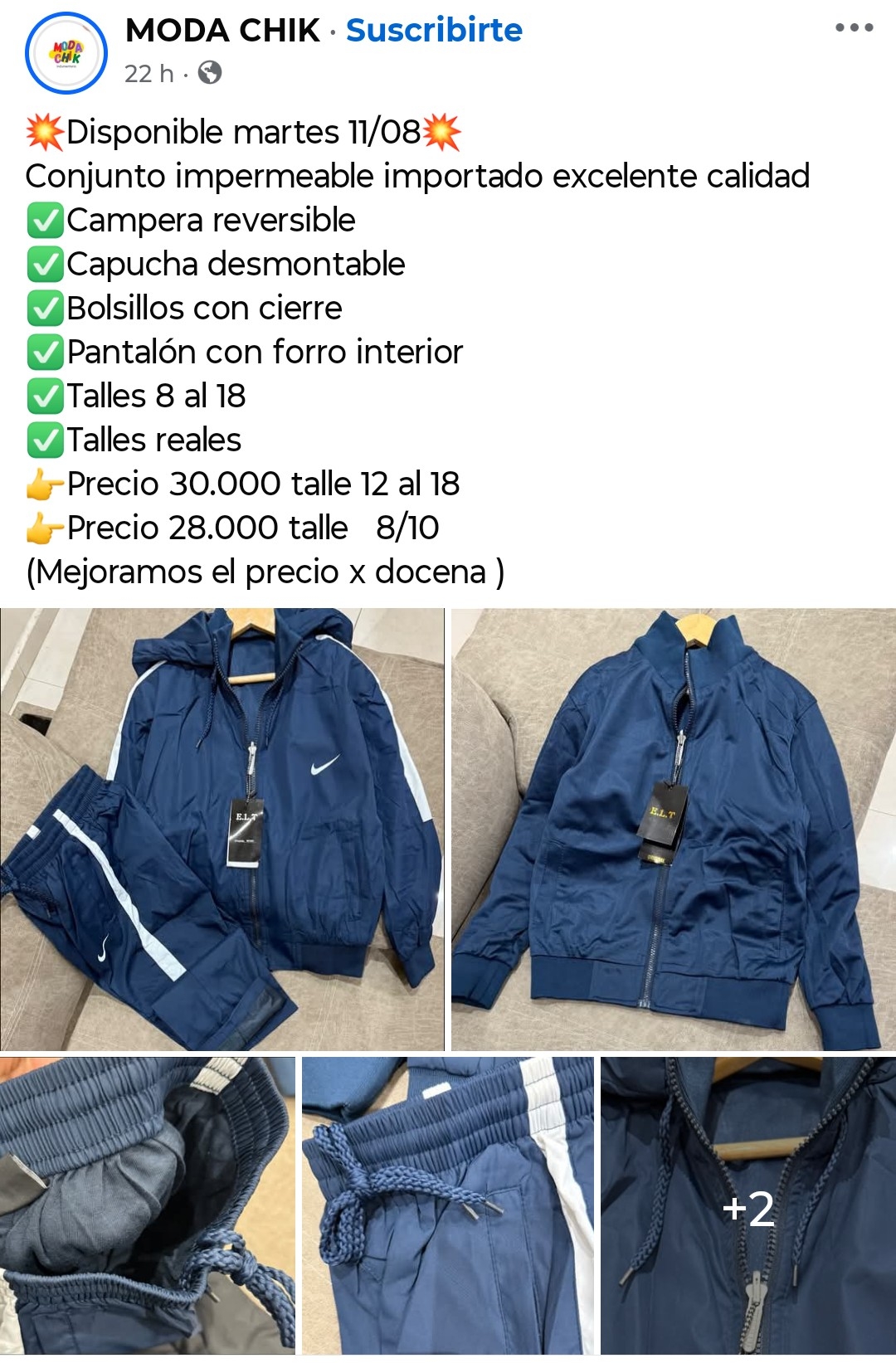 Conjunto Importado Reversible - Imagen 3