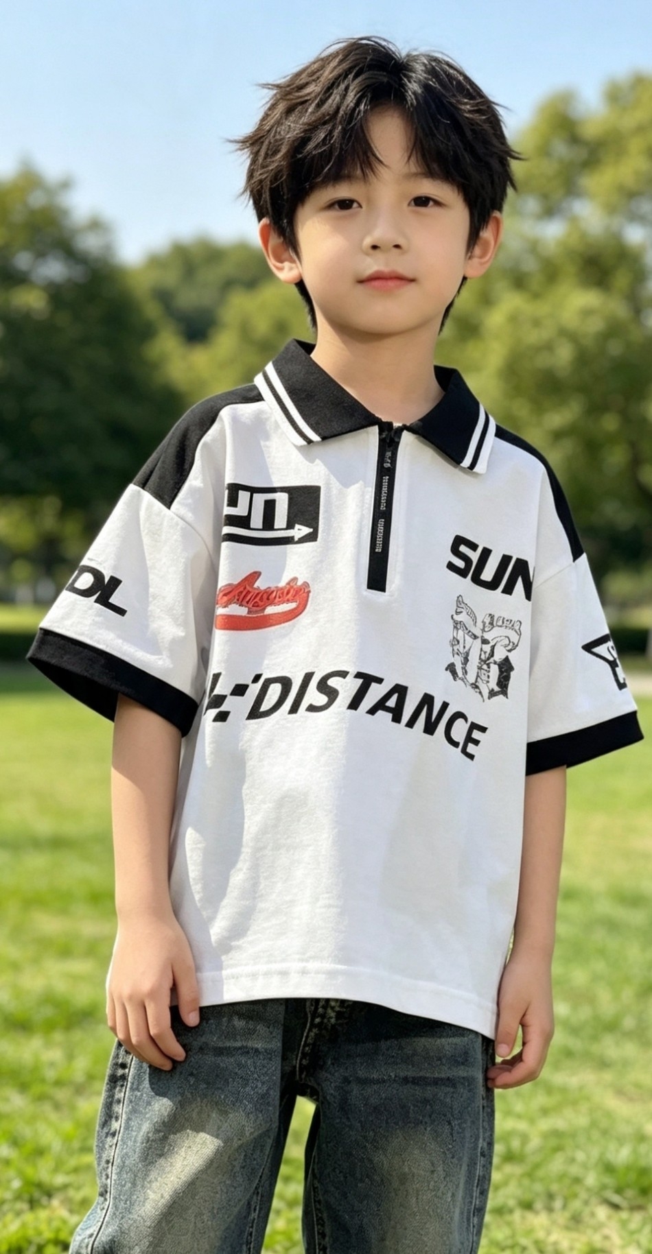 Chombas de Niños Algodón Peinado (distance) - Imagen 3