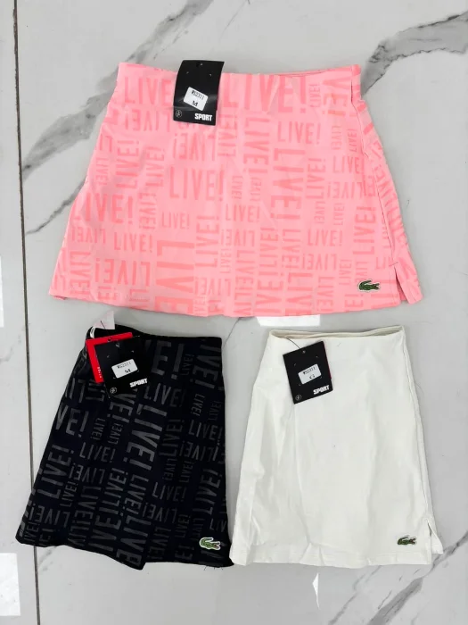 Short Pollera Lacoste Calidad Premium Importado