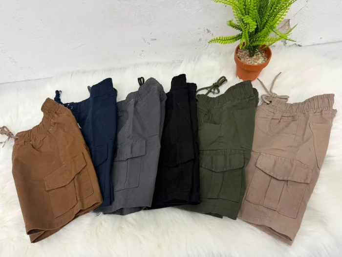 Bermuda Gabardina con Cargo