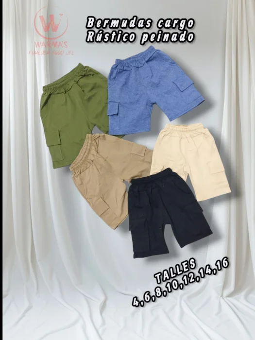 Bermuda Cargo
colores Variados