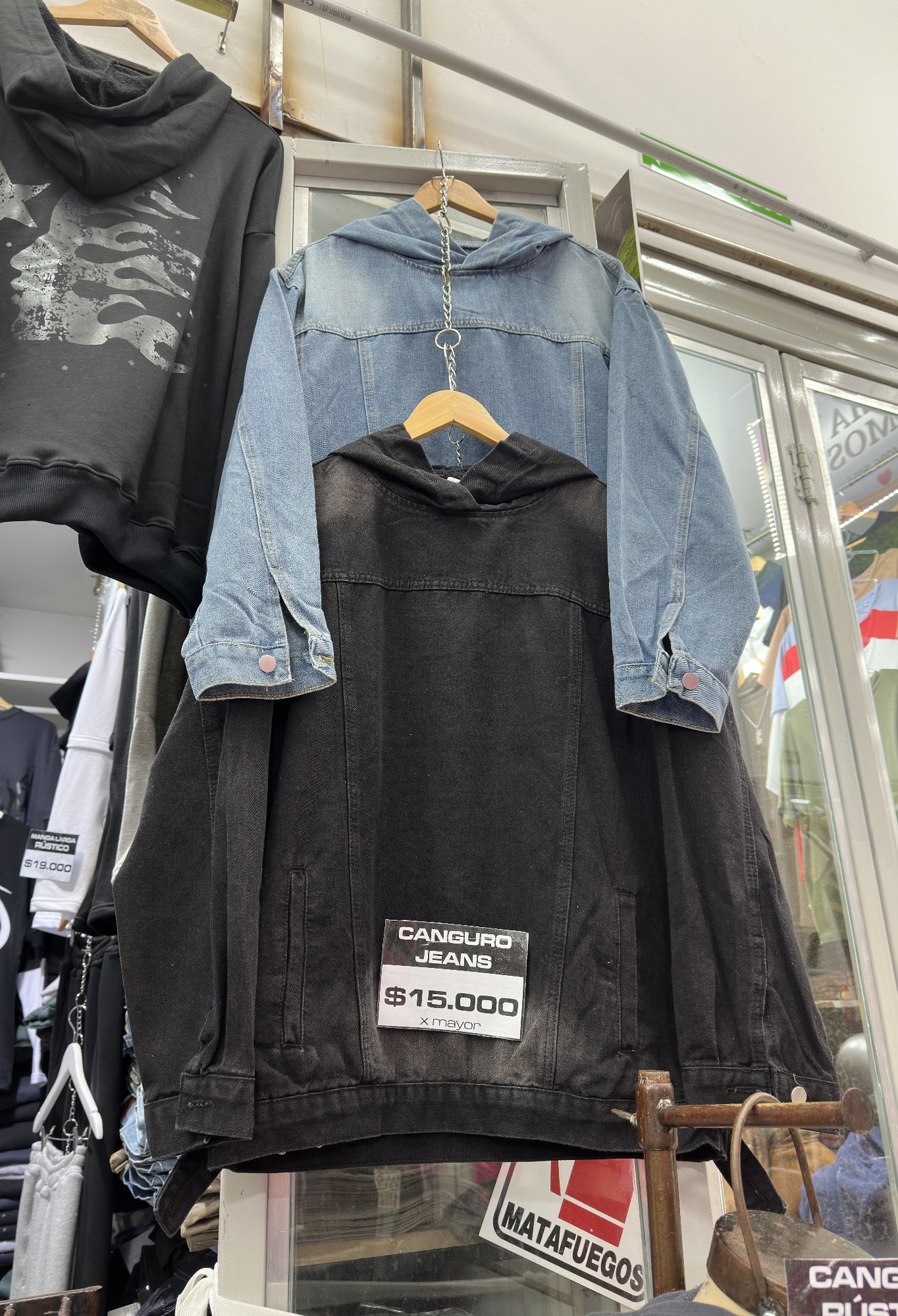 Canguro Jeans Oversize Celeste - Imagen 2