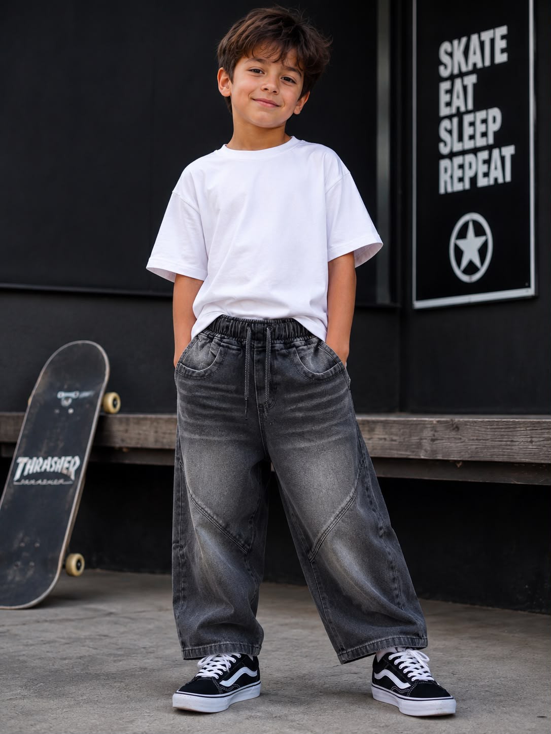 Baggy de Jeans Niño - Imagen 3