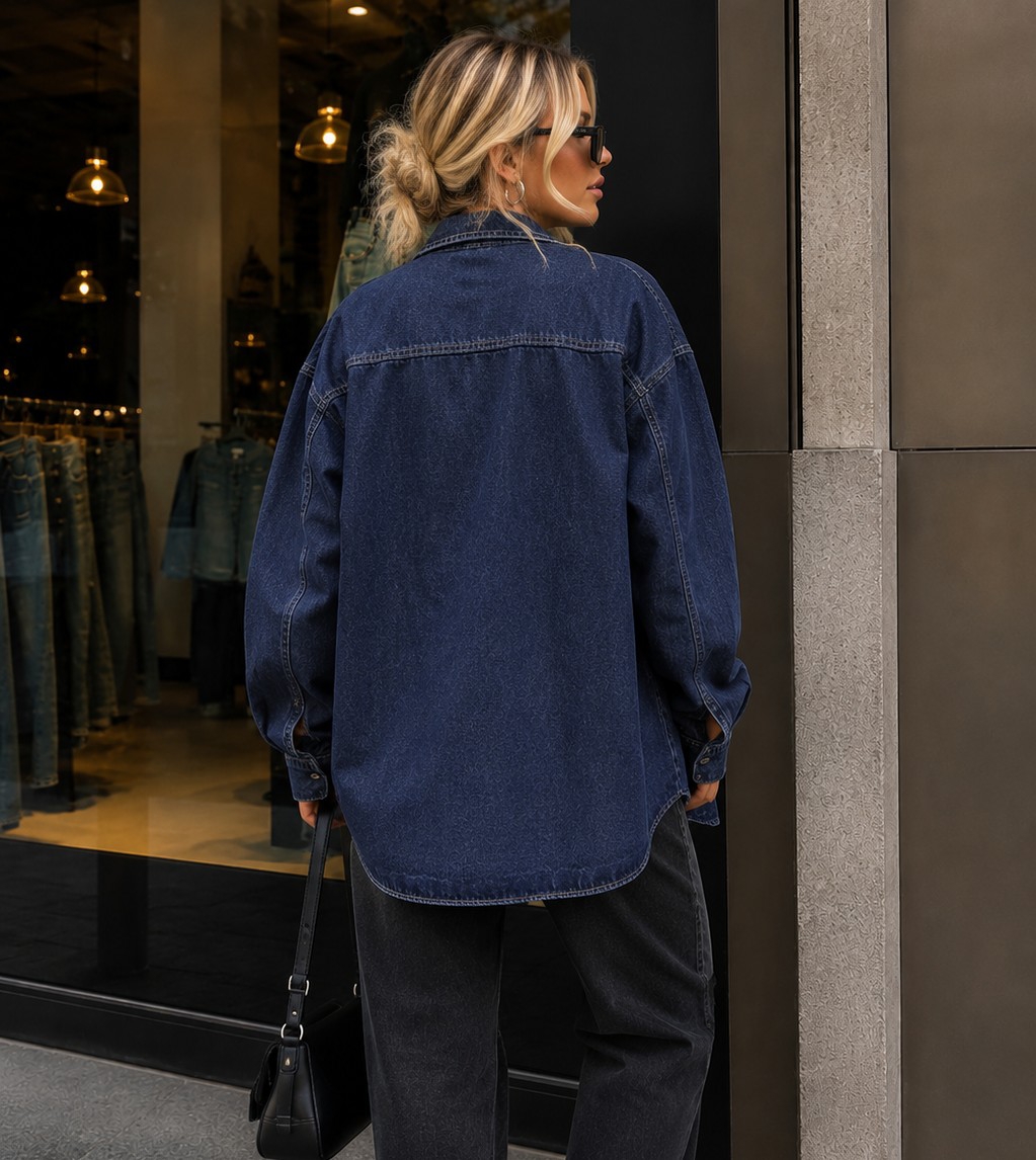 Camisaco Jeans Azul - Imagen 2