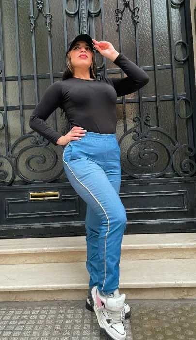Pantalón de Bengalina con Vivo Simil Jean