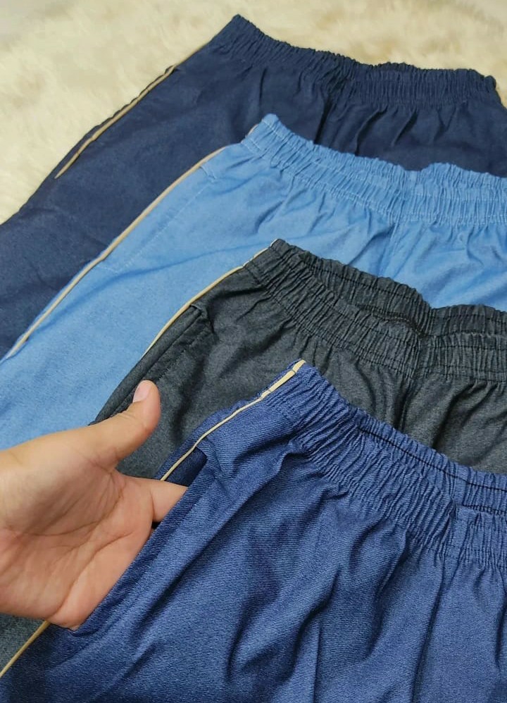Pantalón de Bengalina con Vivo Simil Jean - Imagen 3