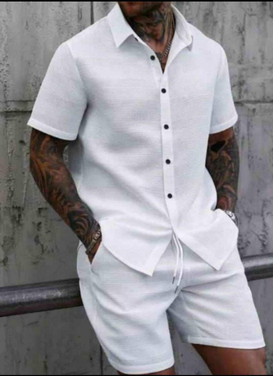 Conjunto Camisa y Shorts de Hombre - Imagen 3